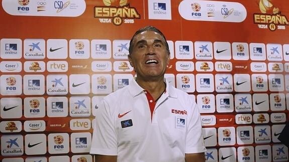 Sergio Scariolo, en la presentación de la selección española. 