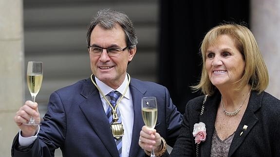 Artur Mas y Nuria de Gispert. 