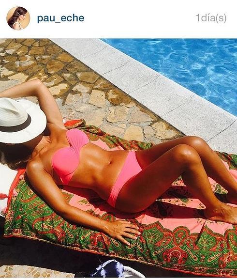 Paula Echevarría, tomando el sol.