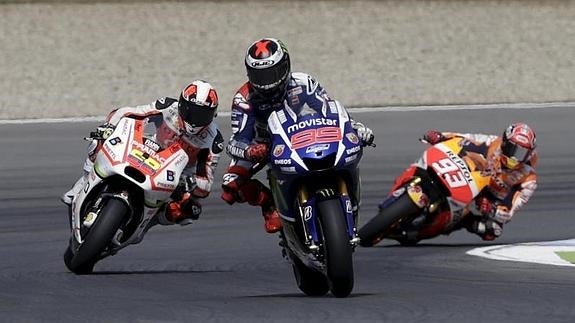 Jorge Lorenzo lidera los entrenamientos. 