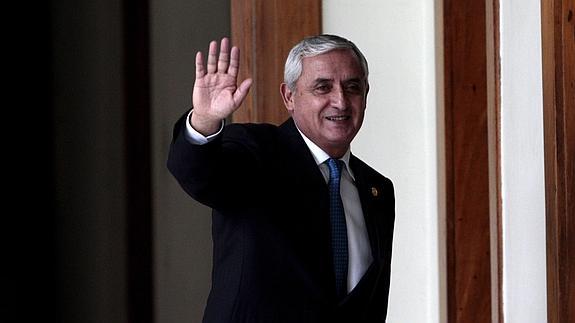 El presidente Otto Pérez Molina. 