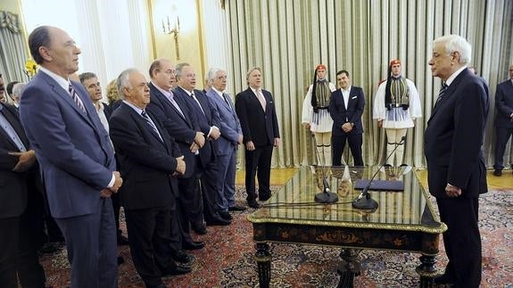 Ceremonia de juramento del nuevo Gobierno griego. 