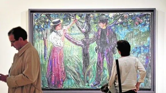 'Adán y Eva', obra de 1909 cedida por el Museo de Oslo para la mayor retrospectiva de Munch presentada en España en tres décadas.