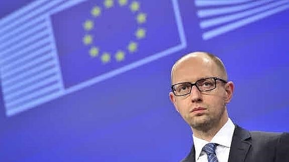 Arseni Yatseniuk, primer ministro ucraniano. 