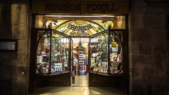 'Farmacia Padrell', la más antigua de Barcelona.