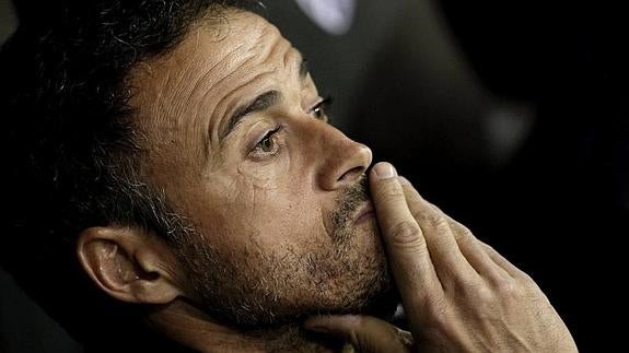 Luis Enrique, entrenador del Barcelona. 