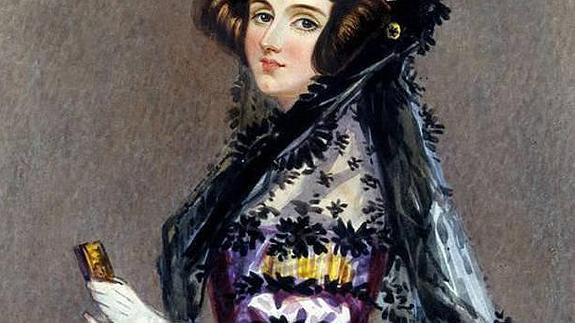Retrato de la Augusta Ada King, condesa de Lovelace.