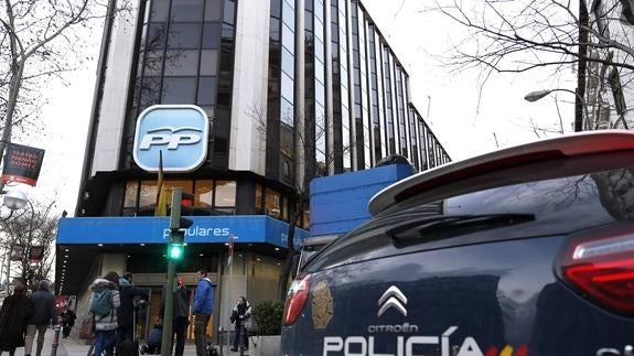 Sede del PP en la calle Génova de Madrid.