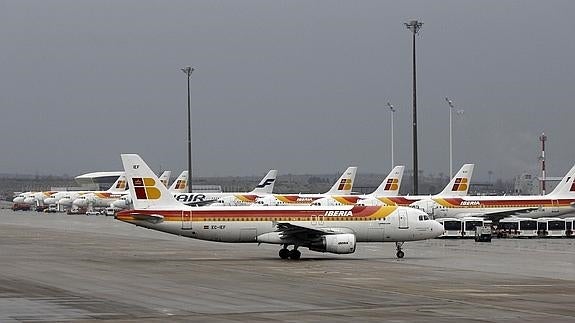 Aviones de Iberia.