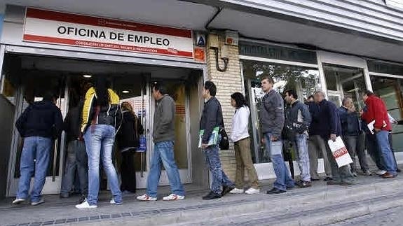 Oficina de empleo en Madrid. 