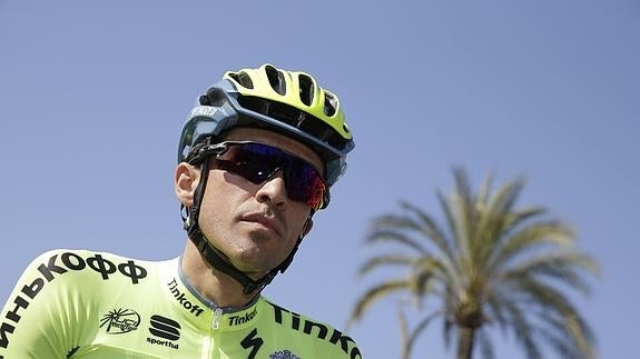 Alberto Contador, durante una etapa. 