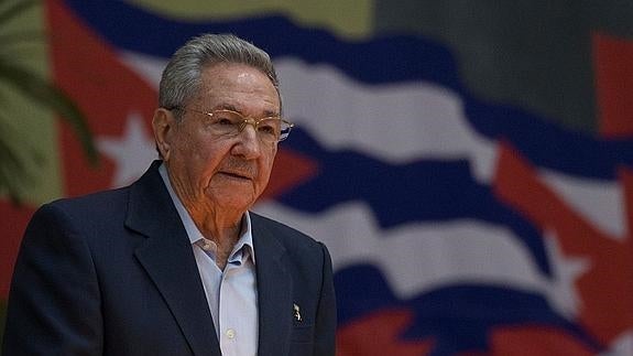 Raúl Castro interviene en el VII Congreso del Partido Comunista de Cuba. 