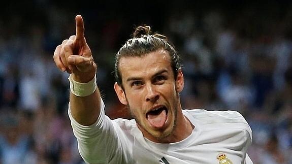 Gareth Bale festeja el gol del Real Madrid ante el City. 