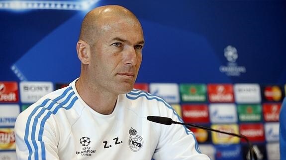 Zidane, durante una rueda de prensa. 