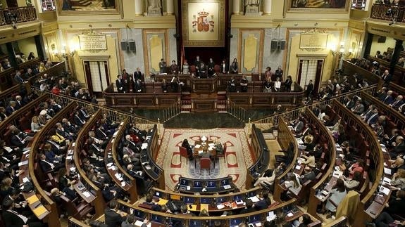 Vista del Congreso de los Diputados. 