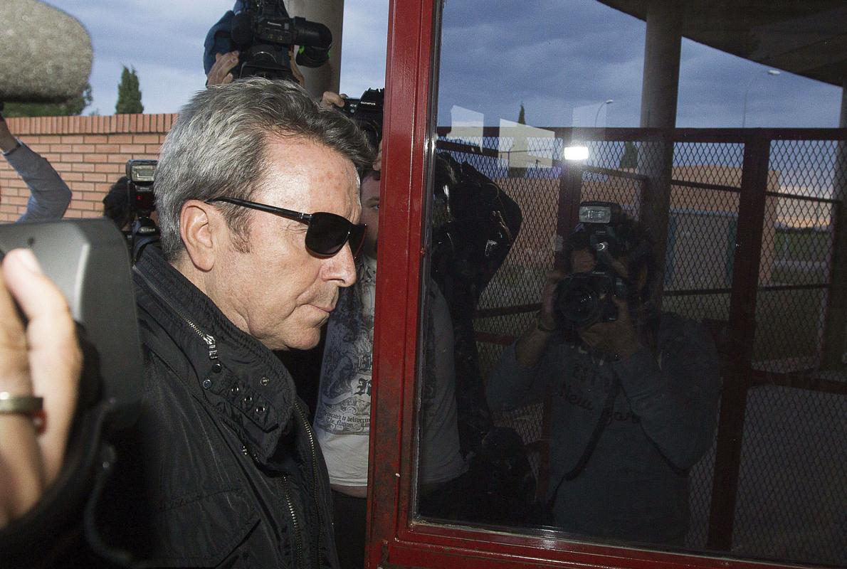 Ortega Cano, a su entrada en prisión en abril de 2014.