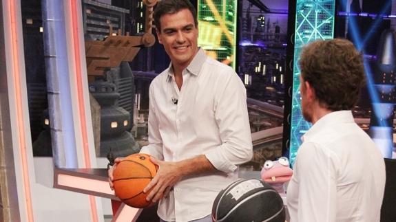 Sánchez, durante su visita a 'El Hormiguero'. . 