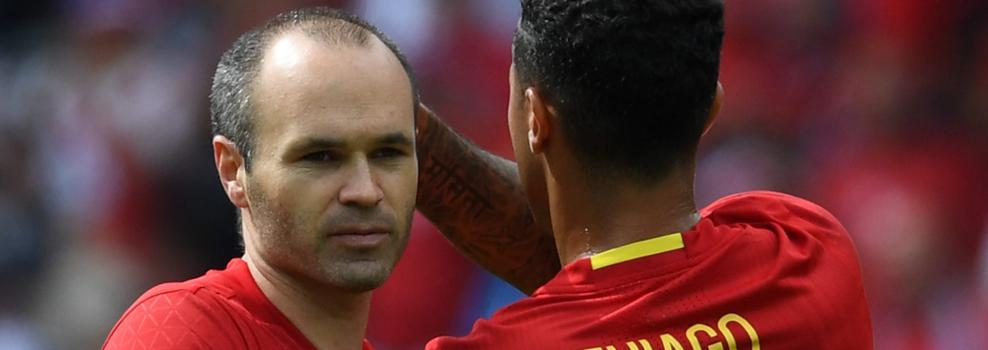 Iniesta fue el mejor de España ante Chequia. 