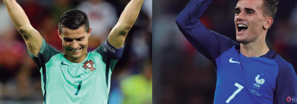 Cristiano Ronaldo y Antoine Griezmann. 