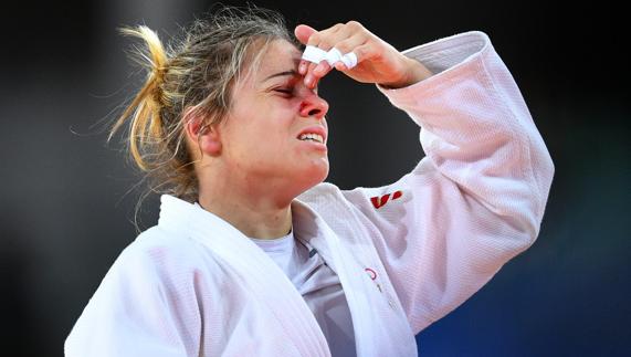 Laura Gómez, durante los Juegos. 