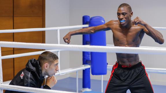 Sissokho, durante un entreneamiento. 