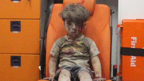 Omran Daqneesh, de cinco años.