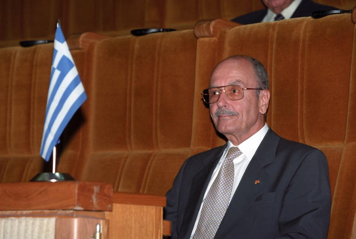 El expresidente griego Kostís Stefanópulos.