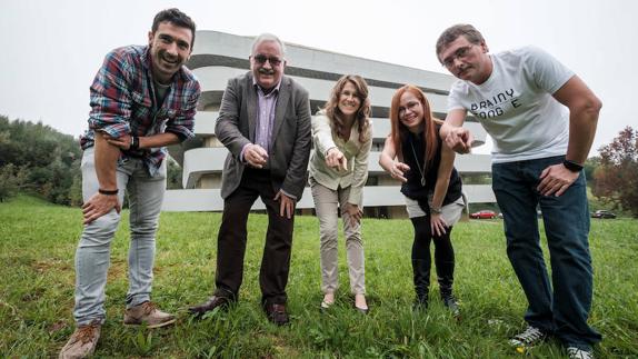 De izquierda a derecha, Eneko Atxa, Stephen O’Rahilly, Leah Sarris, Dana Small y Luis Andoni Aduriz. 