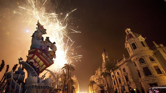 Falla en Valencia.