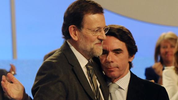Rajoy y Aznar.