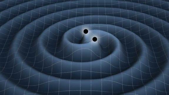 Recreación de las ondas gravitacionales.