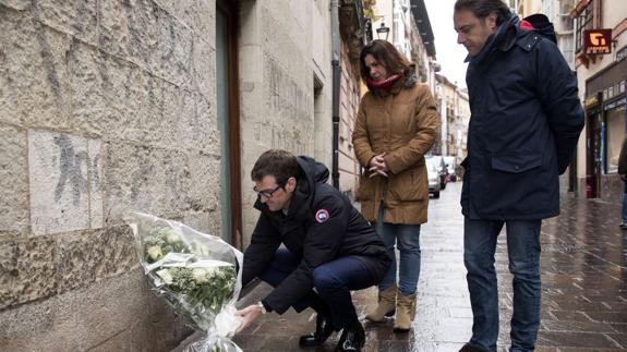 Homenaje en Vitoria a Saturnino Sota, asesinado por ETA en 1978.