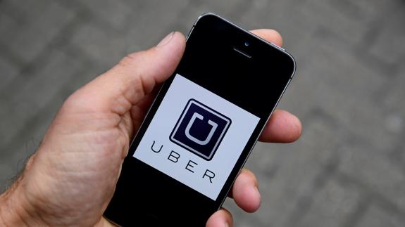 Logo de la aplicación Uber. 