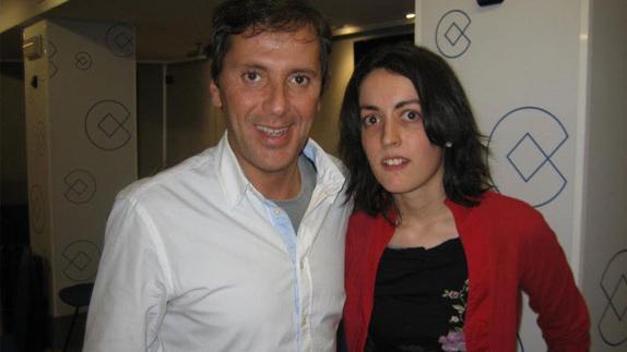 Paco González, junto a Lorena G. F.