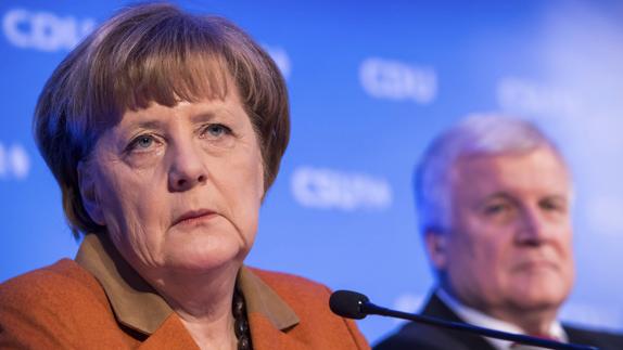 Rueda de prensa de Merkel. 