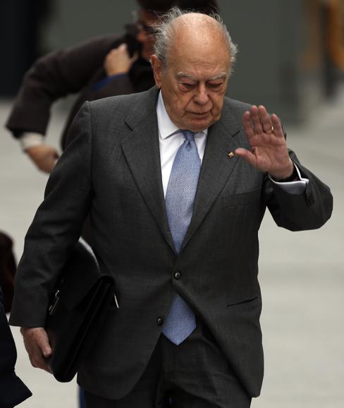 Pujol ,ex presidente de la Generalitat de Cataluña. 