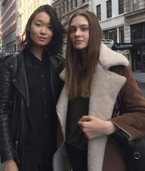 Shapirova (i) y Lubiteleva, en Nueva York. 