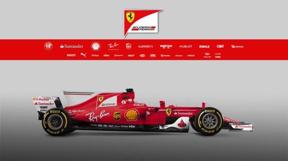 El SF10H de Ferrari presentado este viernes. 