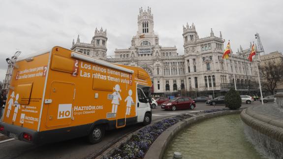 El autobús de Hazte Oír.