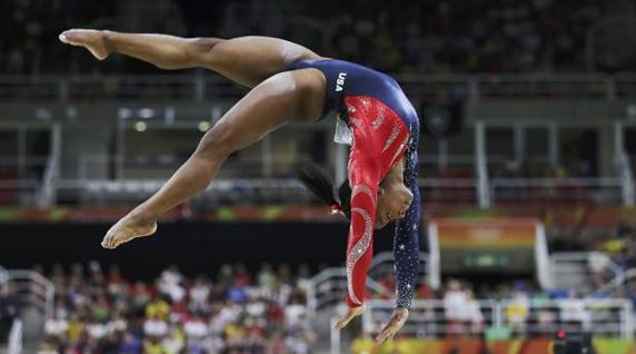 La gran estrella de la gimnasia estadounidense, Simone Biles. 