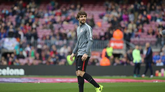 Yeray, con el Athletic. 