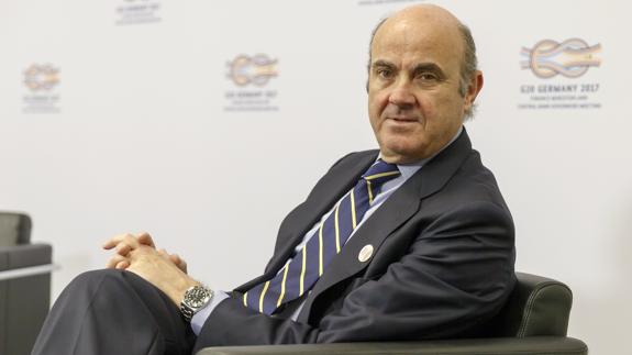 El ministro de Economía, Industria y Competitividad, Luis de Guindos.