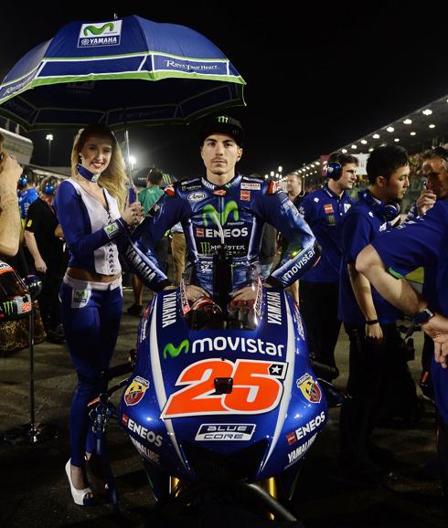 Maverick Viñales, en el GP de Catar. 