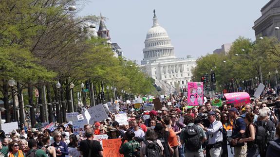Manifestación en Washington.