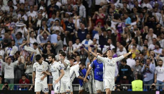 Cristiano celebra el pase a semifinales. 