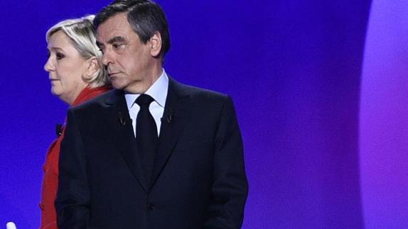 Le Pen y Fillon.