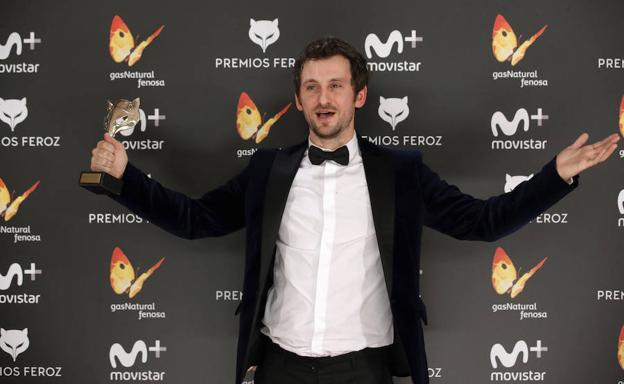 Raúl Arévalo, en los Feroz 2017.