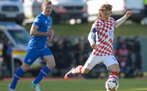 Luka Modric, en un partido reciente con la selección de Croacia. 