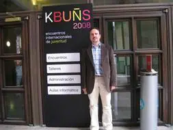 Sergio Ibáñez, en los 'Encuentros Internacionales de la Juventud de Cabuñes'. FOTO: E.C.D.