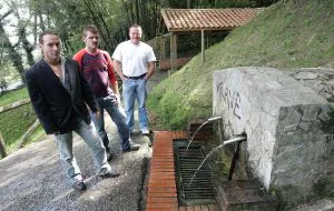 PROTAGONISTAS. De izquierda a derecha, David Madrazo, Iván Lanza e Iván Suárez. / R. G.